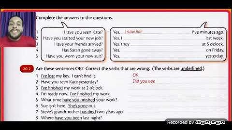Essential Grammar in Use   unit 20 the present perfect I have done and the past simple  I did