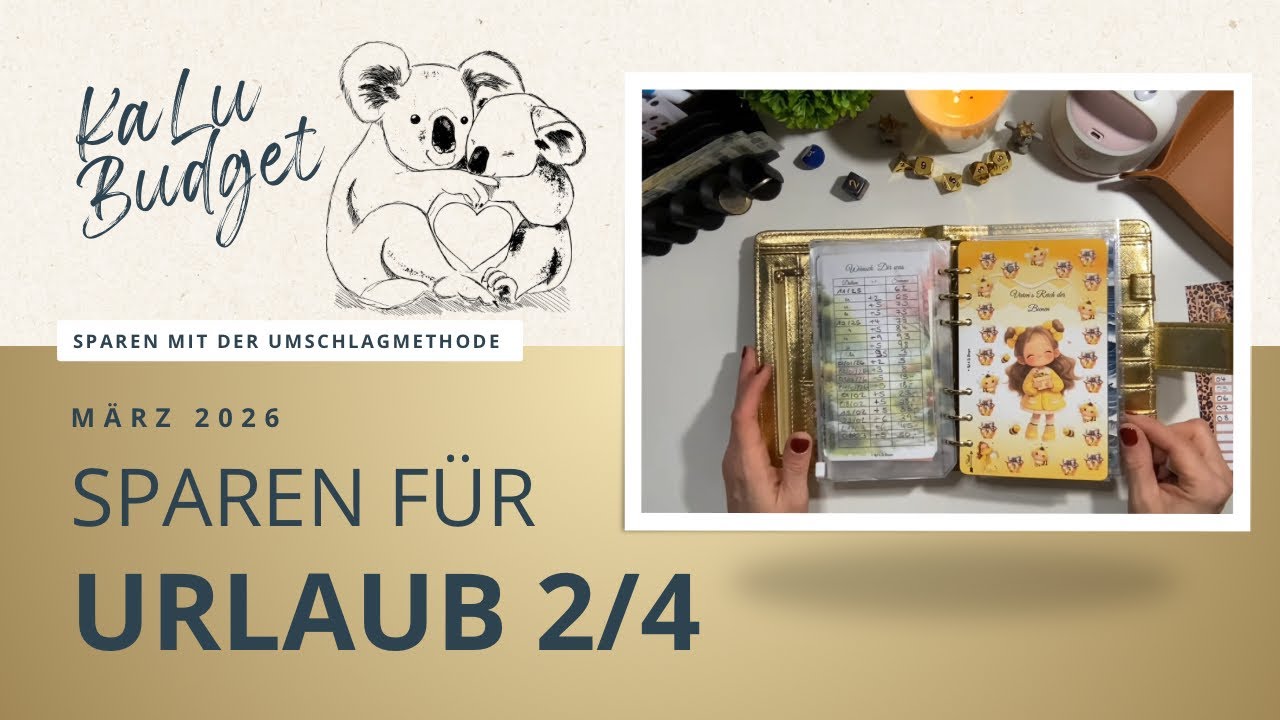 Sparen für Urlaub 2/5 | März 2026 | Neues von NJ&TJ Design🥰 #umschlagmethode