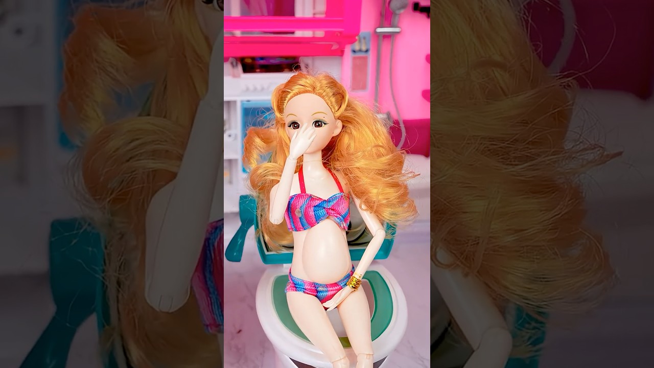 Satisfying With Unboxing Barbie Bath Set Toys, ASMR Video 