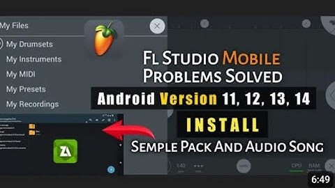 Android Version 11,12,13,14 Fl Studio Mobile Problem || Fl Studio Mobile FLM User File Not showing