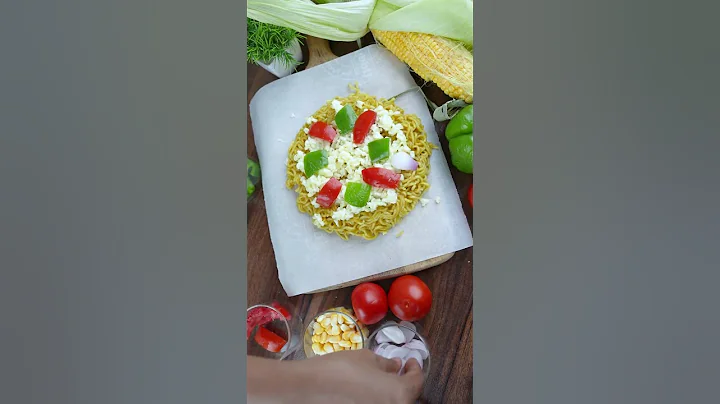 Maggi 🍕 Eating Life Hack 😋Maggi Pizza #shorts  #comedy #ashortaday #minkutinku #lifehacks #maggi