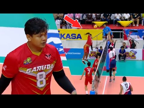 Haris Spiker GEMUK Pemain PROLIGA (Jakarta Garuda) Lompatannya TINGGI, Spike-nYa JEDUG