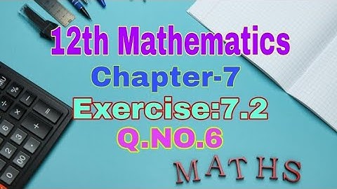 12th Mathematics||Chapter-7|| Exercise:7.2||Q.No.6||Tangent and Normal||