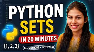 Python Set in 20 Minutes 🚀 | All Set Methods + Interview Questions