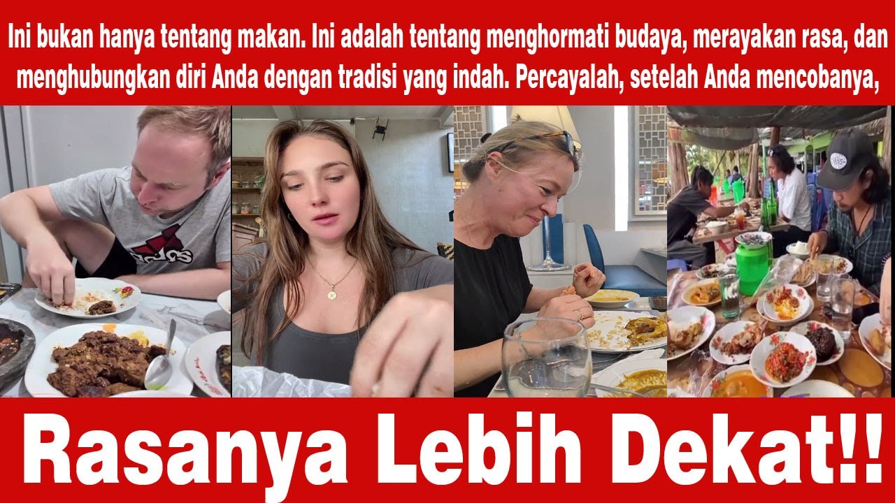 🍛✨ “Bule Coba Makan Pakai Tangan    Ternyata Ada Filosofi Mendalam di Baliknya!”