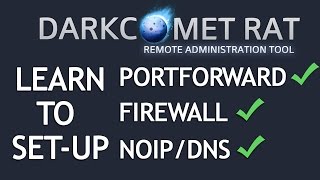 DarkComet RAT 5.3.1 Tutorial [Portforwarding + Firewall + DNS] 2020