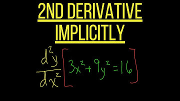 Implicit Differentiation: Finding 2nd Derivatives