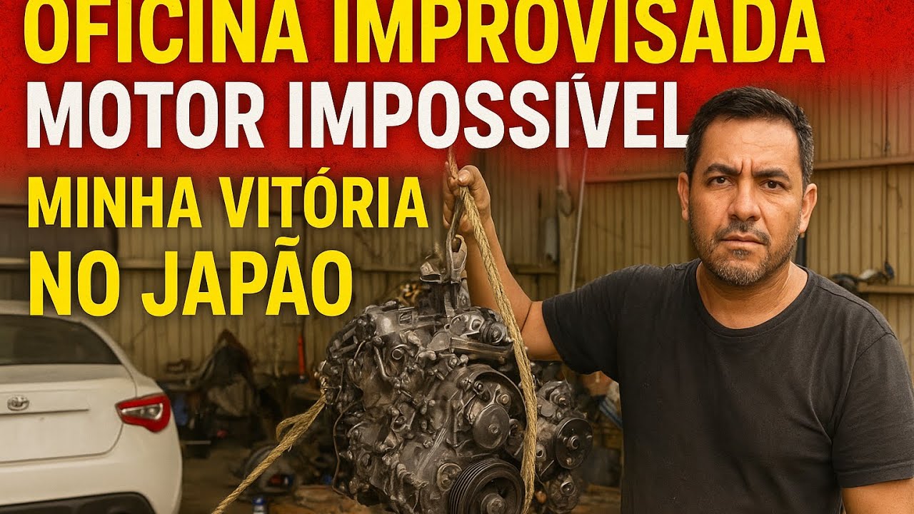 Oficina improvisada, motor impossível: minha maior vitória no Japão 🇯🇵