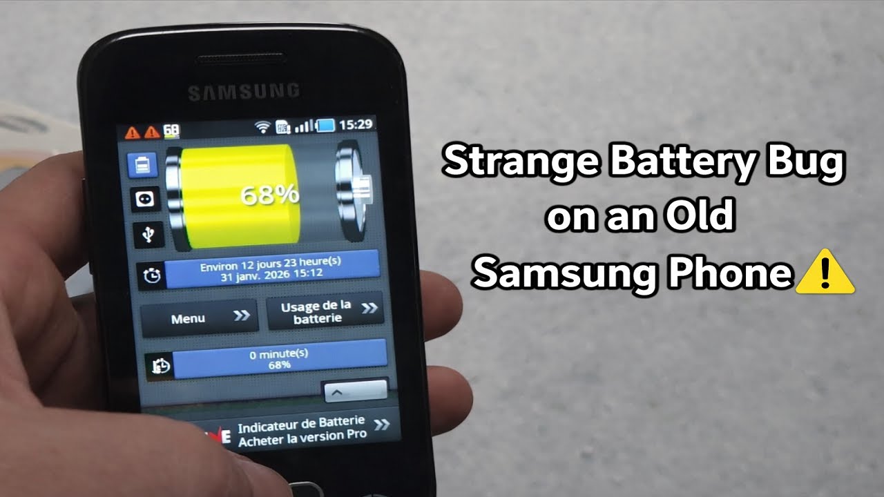 A Strange Battery Bug Found on an Old Samsung Phone 😱 | Retro Android Phone