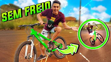 Como empinar a bicicleta sem freio?