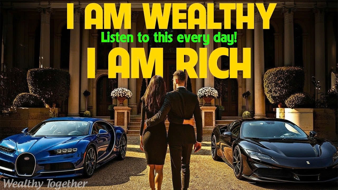“I AM WEALTHY” Affirmations to Attract Wealth and Health | Listen To This Every day - 1111Hz - 432Hz