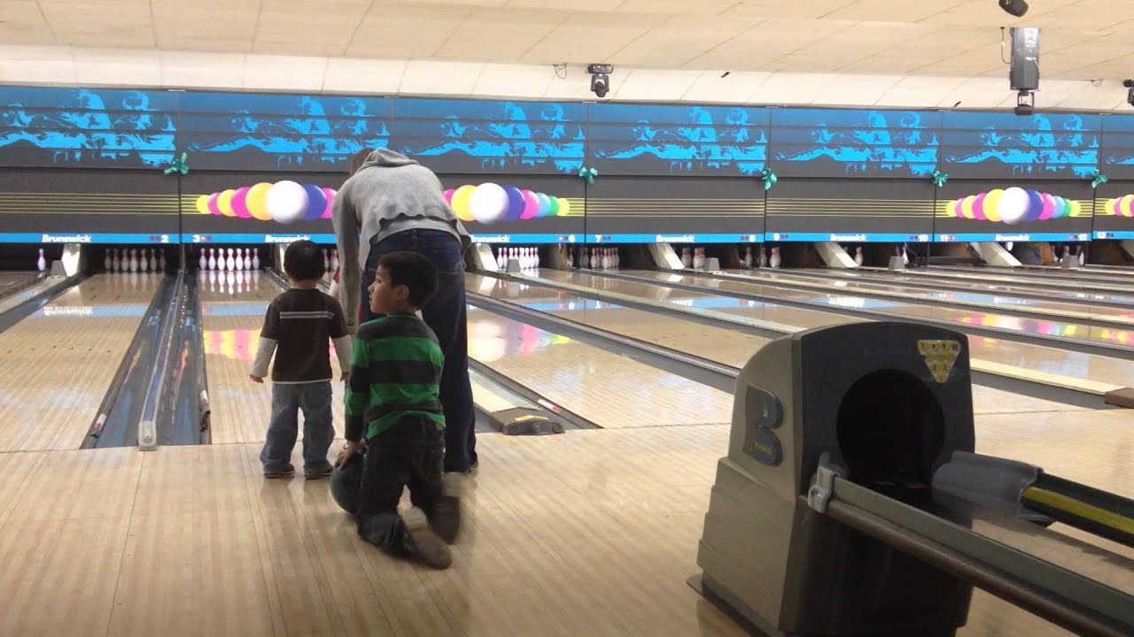 Recreation Lanes Bumper Bowling, Rochester, Minnesota January 2013
