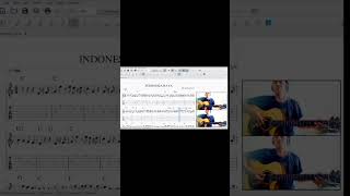 How To Play " Indonesia Raya " For Beginner ( Guitar Sheet + Tab + Chord ) #guitar