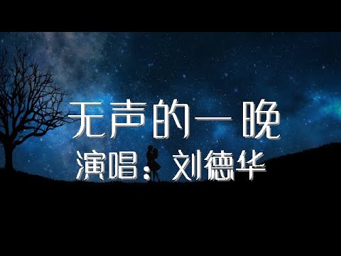 无声的一晚 刘德华 歌词版 Andy Lau【動態歌詞Lyrics】