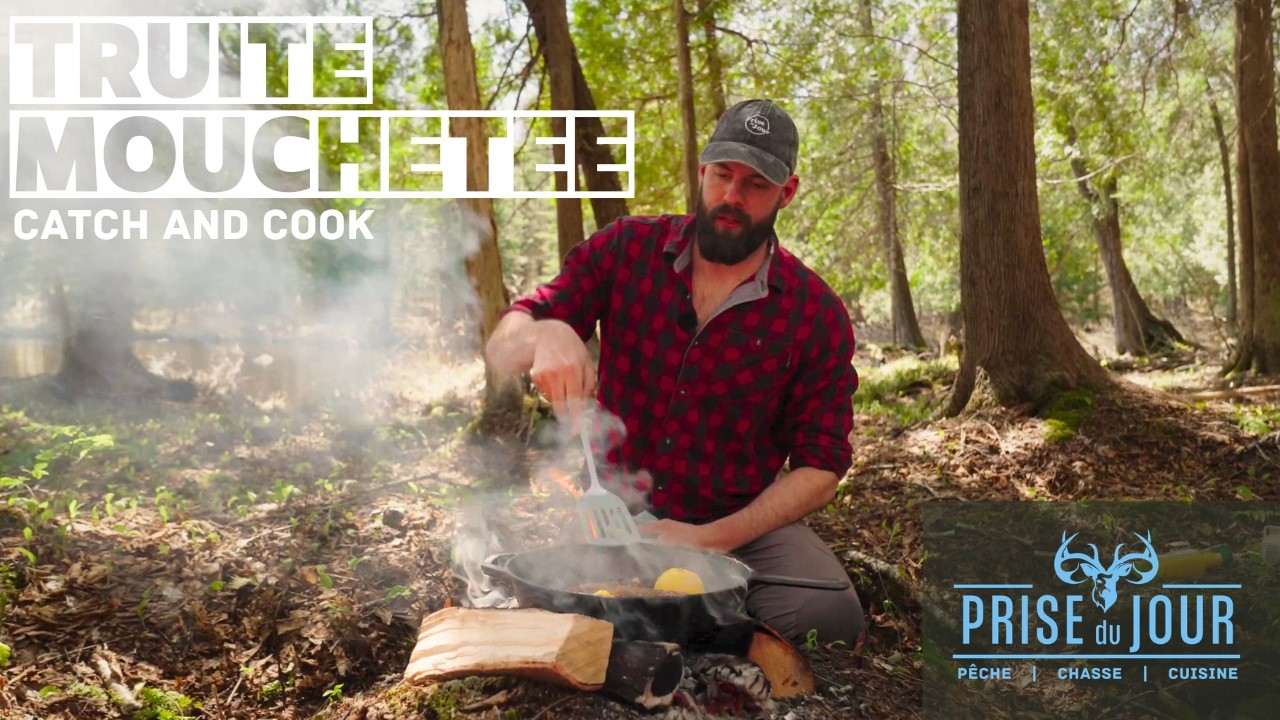 Pêche à la truite mouchetée et cuisine en nature