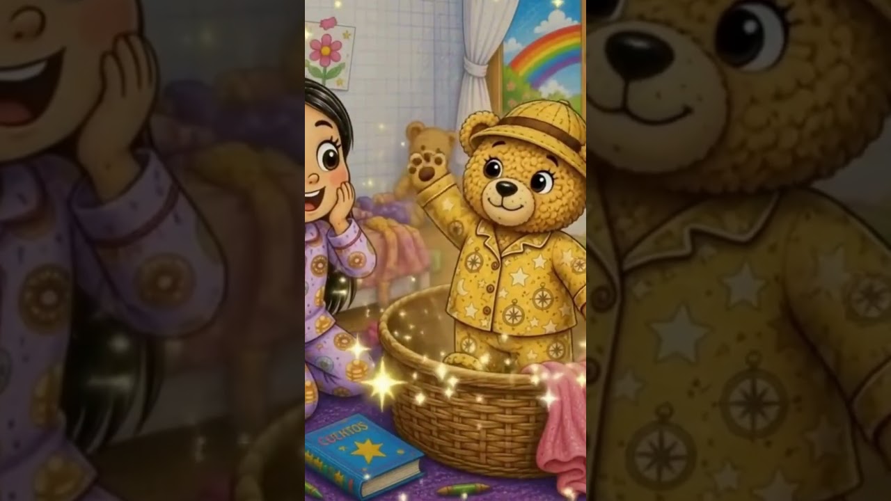 "✨🧸 ¡Dorado cobró vida! ¿Lo viste brillar? | Las Aventuras de Vicky #Shorts" #aprendeconvicky