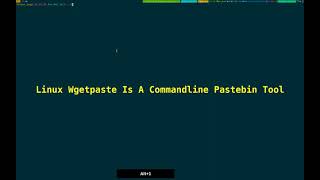 Linux Wgetpaste Is A Commandline Tool For Pastebin 2023_11_16_04:30:04