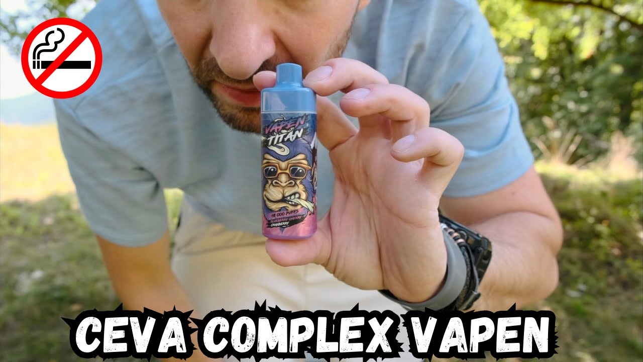 UN VAPE REÎNCĂRCABIL CU 10k PUFURI DE LA VAPEN TITAN CU AROMA 🫐🍒