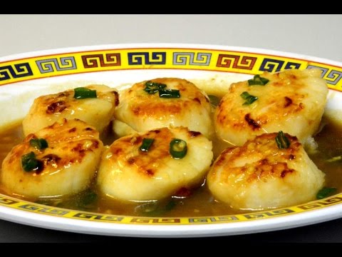 Stir Fry Scallops In Ginger Oyster Sauce Authentic Chinese Cooking-11-08-2015