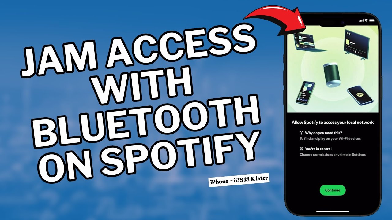 Как включить функцию Spotify Jam Access через Bluetooth на iPhone (iOS 18 — ОБНОВЛЕНО)