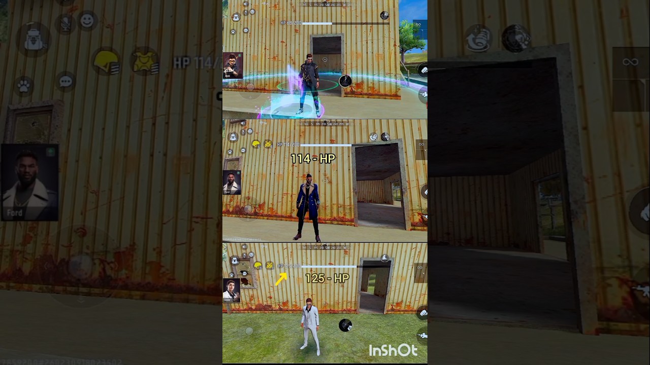 Alok vs Ford vs Skyler ability test ff 🤯💯 