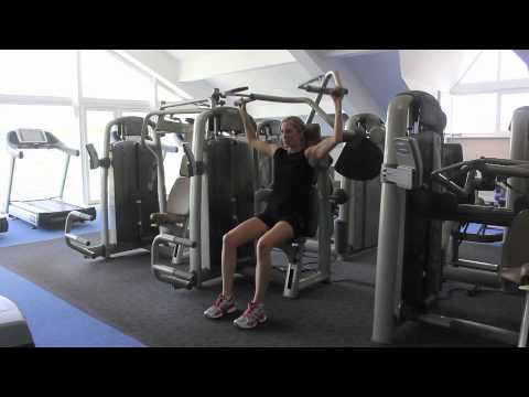 Wide Grip Pulldown On Machine