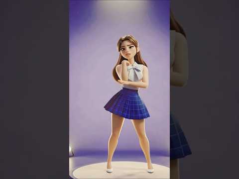 Baam Momoland Dance Challenge Animation With AI Shorts 3daidance Kpopdance