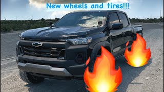 Installing New wheels and 34 inch tires on my 2024 Chevy Colorado trail boss!!!
