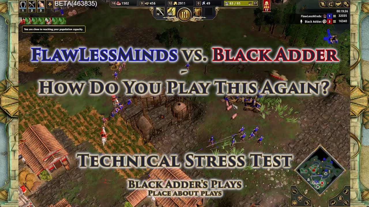 How Do You Play This Again? - FlawLessMinds vs Black Adder - Age of Mythology: Retold T. Stress Test