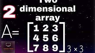 CBSE class 12th chapter 9 array (06)|Two dimensional array in c++