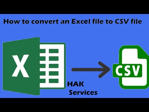 How to Convert an Excel File to CSV Format