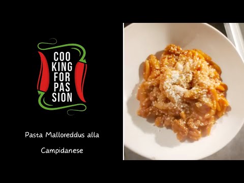 Easy Pasta Recipe / Cooking for Passion 23/ Campidanese Malloreddus #Sardinia