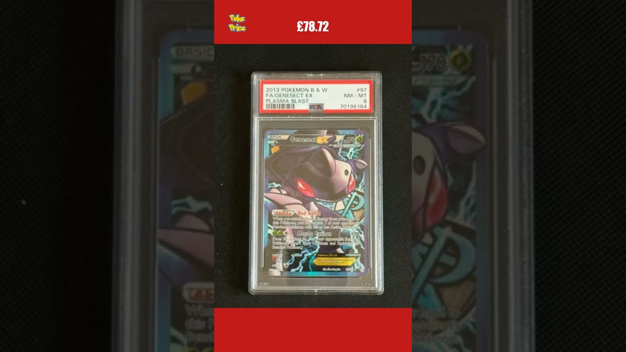 PSA 8 Genesect EX 97/101 BW Plasma Blast Holo Full Art Ultra Rare Pokémon Card