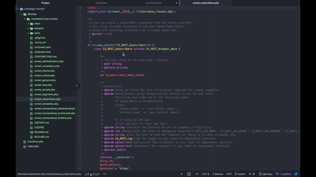 Integrating the Campaign Monitor API using PHP - YouTube