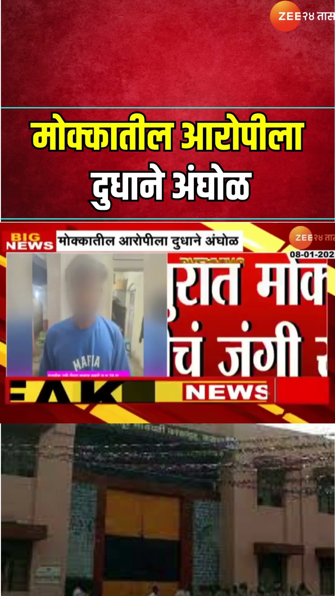Kolhapur | जेलमधून बाहेर येताच मोक्कातील आरोपीला दुधाने अंघोळ, कोल्हापुरातील सूर्यवंशी टोळीचा प्रताप