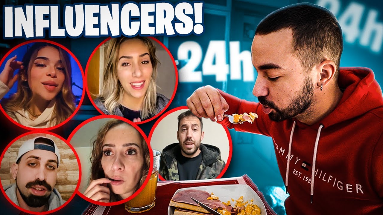 INFLUENCERS DECIDEM O QUE VOU COMER POR 24 HORAS!