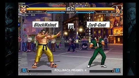 BlackWalnut (Daimon) Vs Zer0-Cool ( Kyo-2) - Single KOF 2002 UM