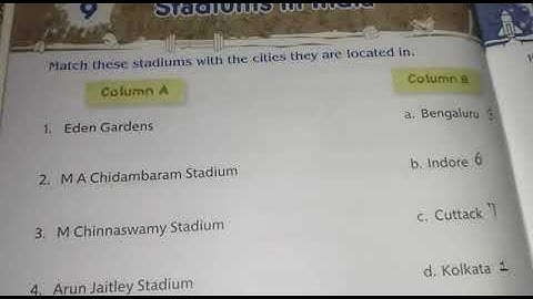 Class 5th Gk Chapter 9 - Stadiums in India and Chapter 10 - The Human Body part 1