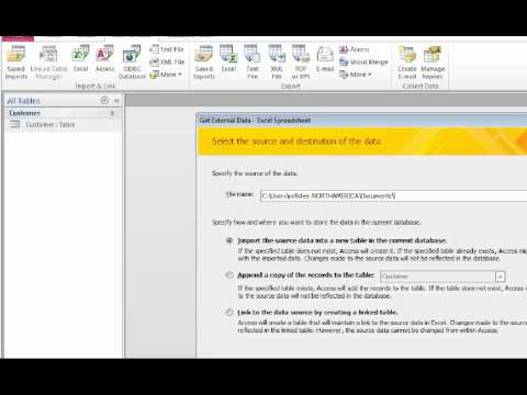 Importing Records into Microsoft Access