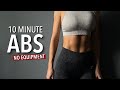 10 min abs workout  strong core  abs no equipment fit by angela