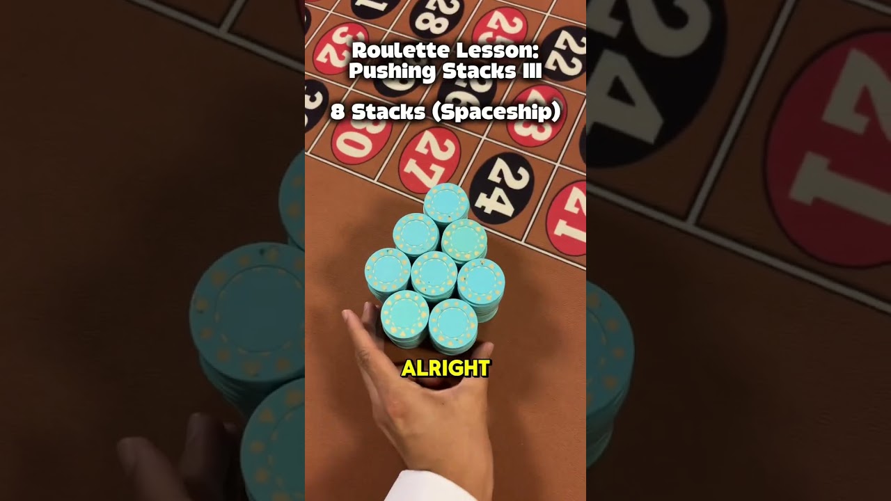 Pushing Roulette Chip Stacks (7, 8, 9, and 10 stacks) PRO