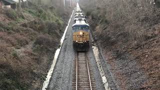 CSX Eastbound Freight Train On The Philadelphia Subdivision