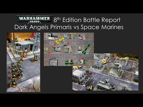 NEW Maelstrom rules Warhammer 40k battle report  Dark Angels Primaris vs Space Marines