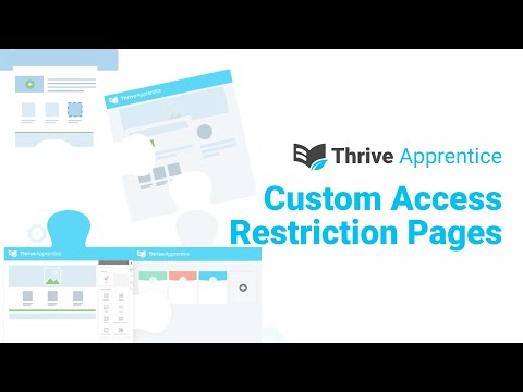 Thrive Apprentice Custom Access Restriction or Error Pages