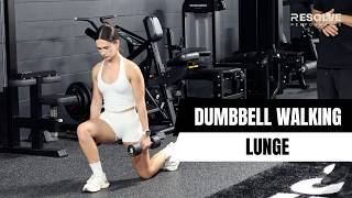 Dumbbell Walking Lunge