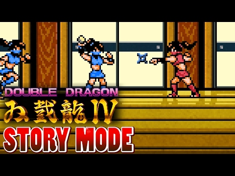 正宗《雙截龍4》用女忍者AYUMI 破關 - Double Dragon 4 Gameplay AYUMI (1080P HD)