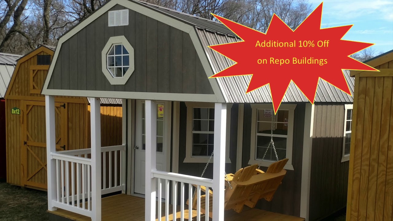 Rent To Own Repo Sale Commercial Hoosier Shed Lot YouTube