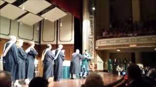 Joey B. Graduates in his stand-up wheelchair