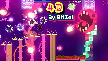 4D By BitZel (Easy Demon) Geometry Dash Mobile