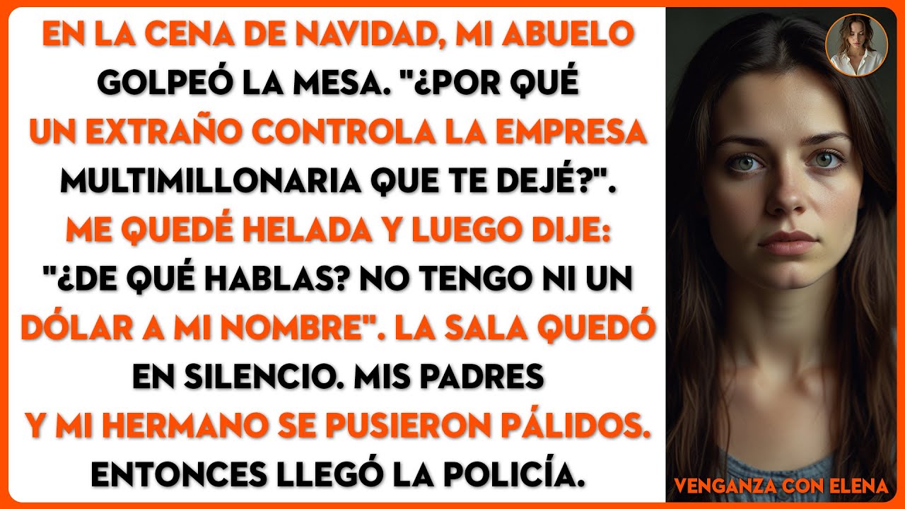 En la cena de Navidad, mi abuelo acusó a un extraño de robo. Entonces, entró la policía.